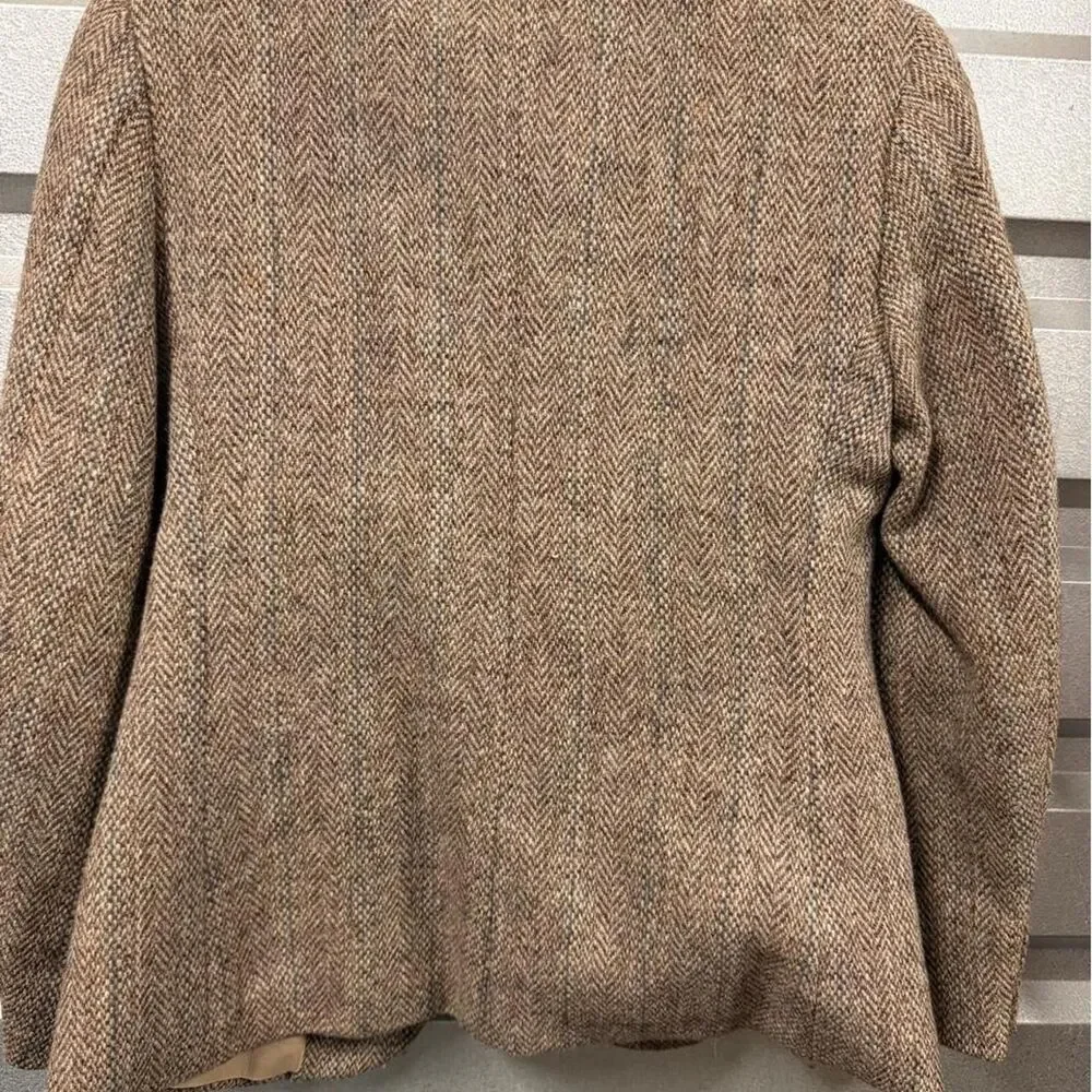 Harris-tweed Women's Brown and Tan Jacket